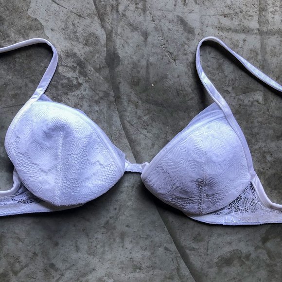 new LA PERLA white lace underwire bra Sz 32B - Picture 6 of 6